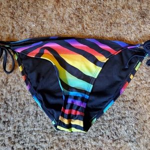 Swim bottoms size Medium colorful zebra print